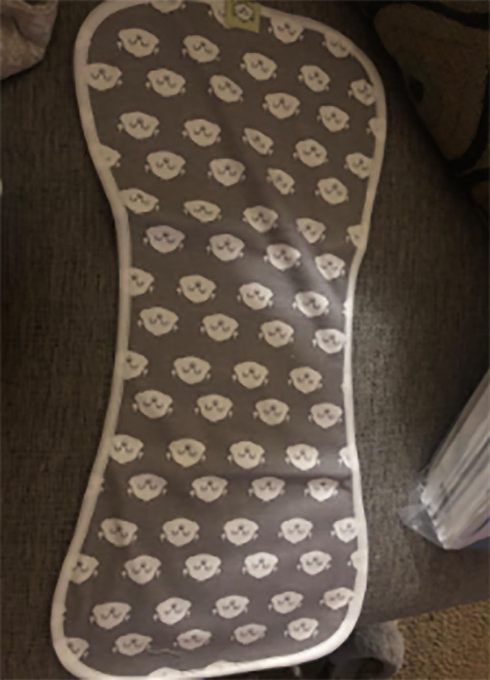 Customer photo review of Organic Baby Burp Cloths