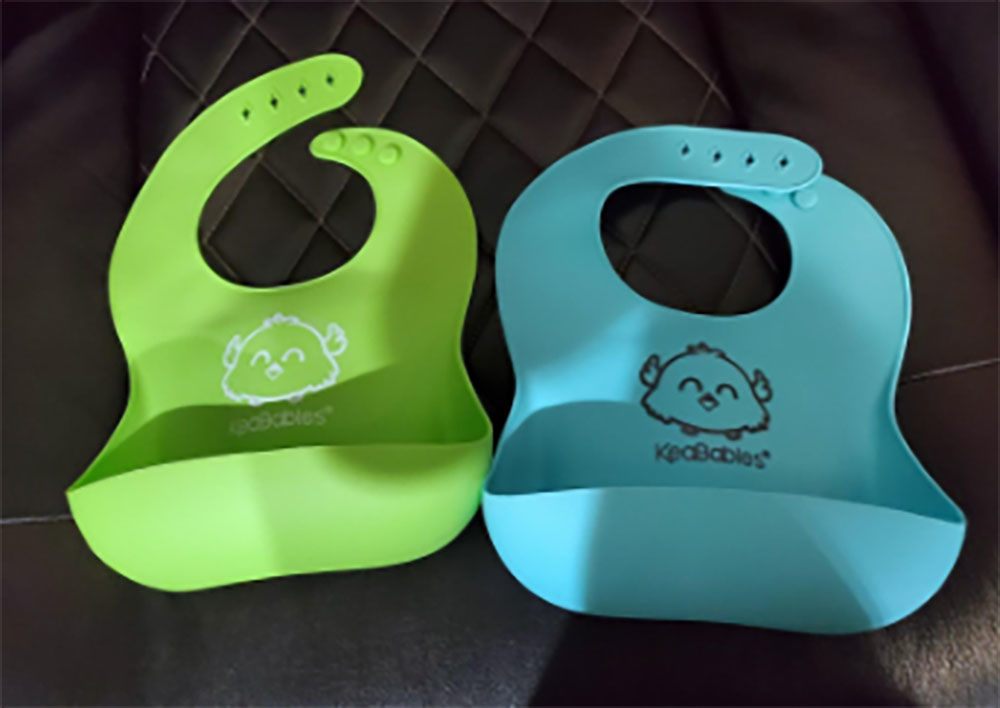 Customer photo review of Silicone Bibs
