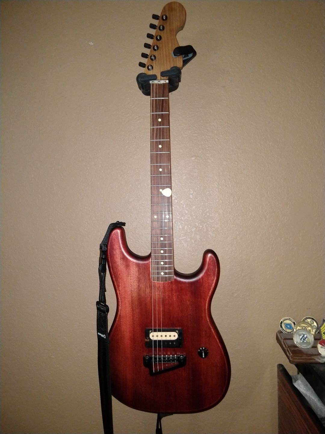 Customer photo review of BabyGrand Guitar Bridge