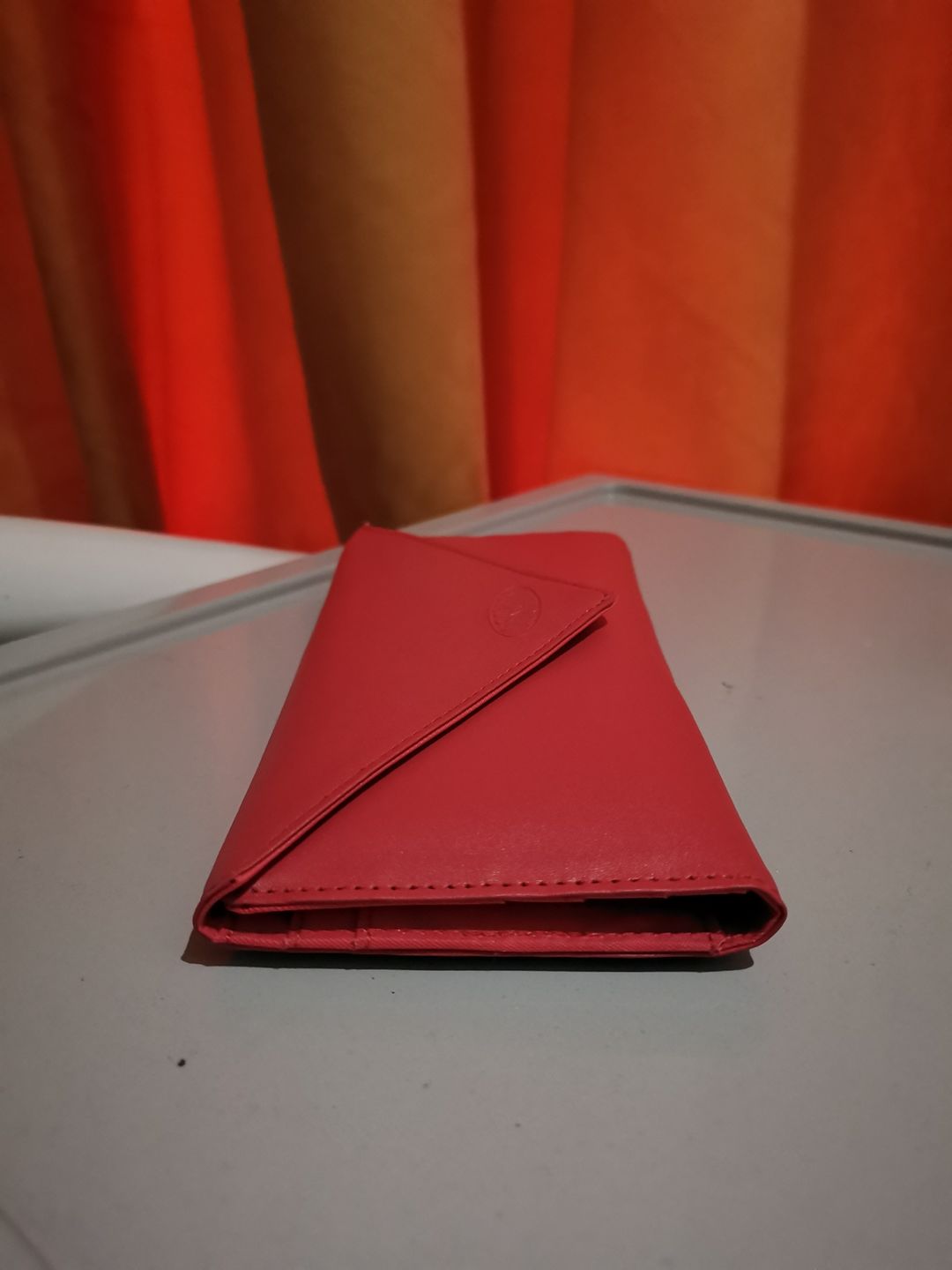 Customer photo review of Leather Slimvelope Coral Pink