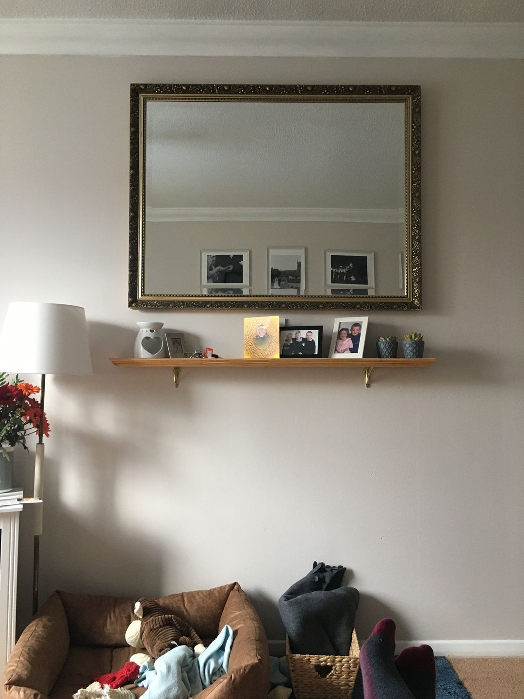 Customer photo review of Brass Ironbridge Shelf Brackets