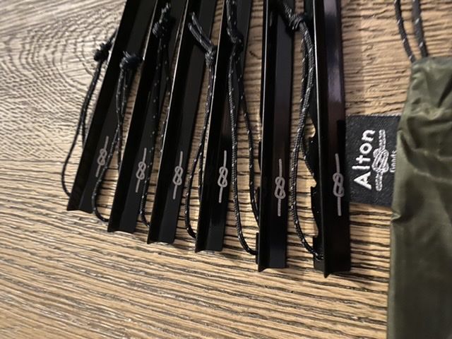 Customer photo review of Ultralight Aluminium Pegs (8 Pack)