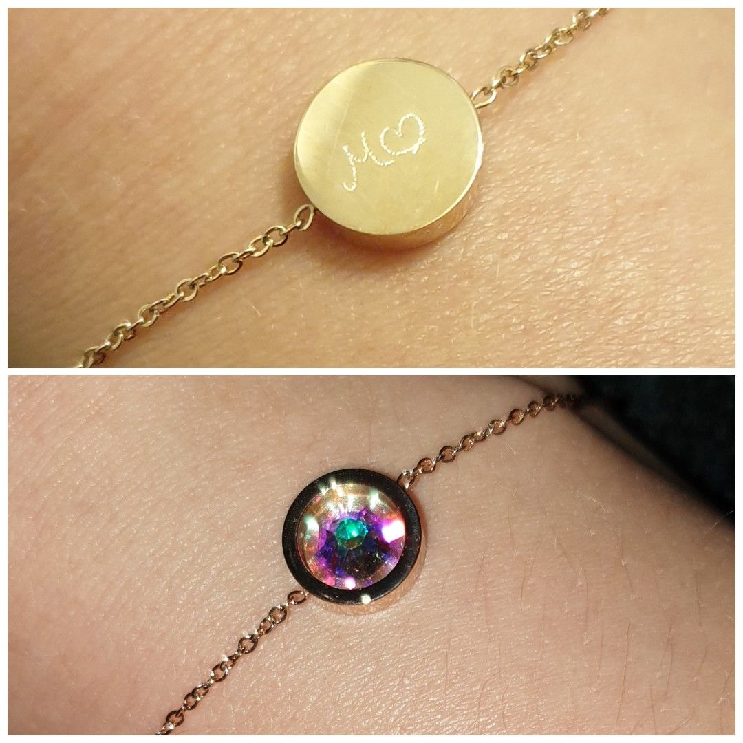 Customer photo review of Personalisiertes Armband mit Geburtsstein