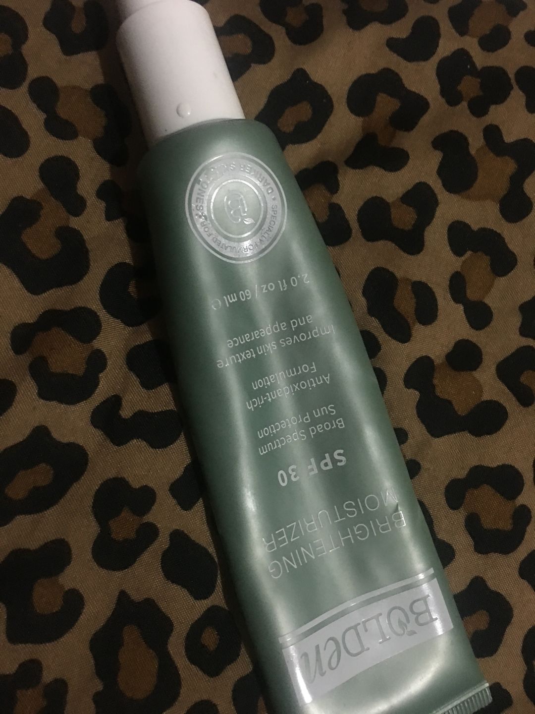 Customer photo review of SPF 30 Brightening Moisturizer