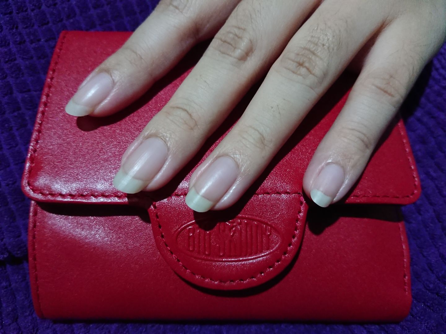 Customer photo review of Leather Trixie Cherry