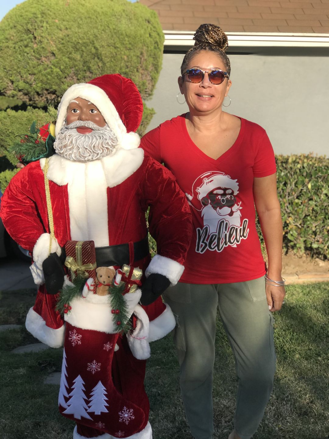 Customer photo review of Black Santa