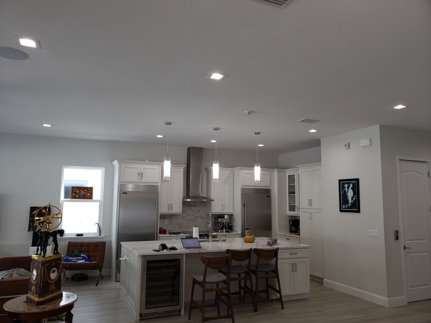 Customer photo review of 5/6-inch Dimmable LED Square Downlight, Recessed Ceiling Light Fixture, 12W, Kitchen Lights