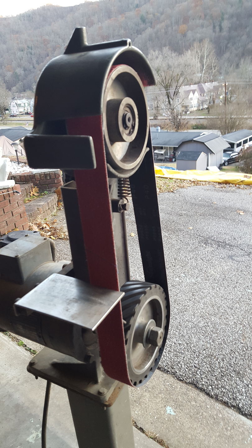 Customer photo review of 2" x 48" Sanding Belts for Stock Removal