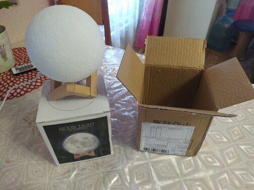 Customer photo review of Mystical Moon Lamp