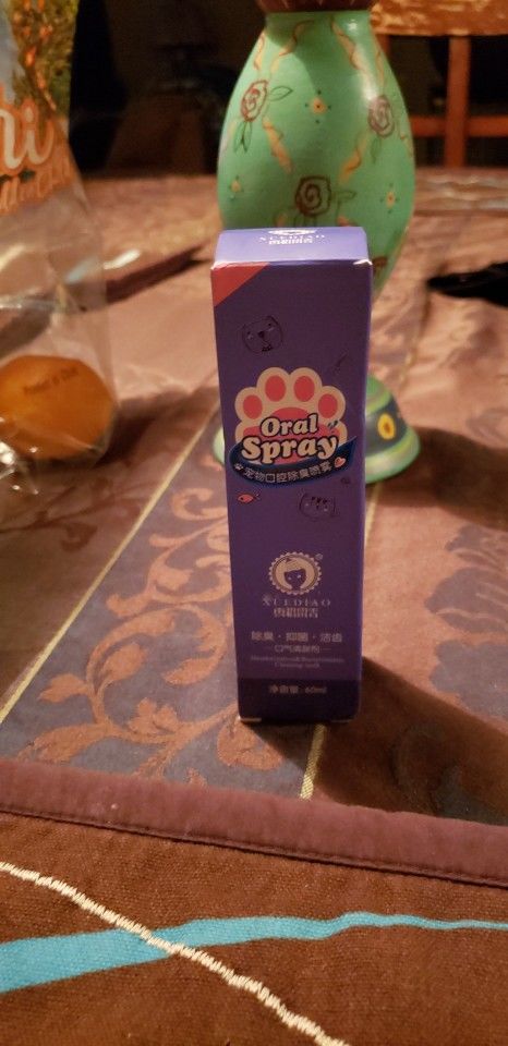 Customer photo review of Spray anti-tartre pour chien