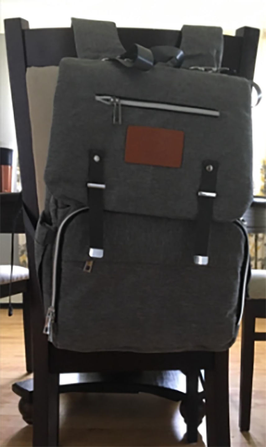 Customer photo review of Explorer Diaper Backpack (40% Off NOW!)