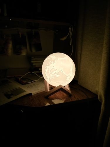 Customer photo review of Mystical Moon Lamp