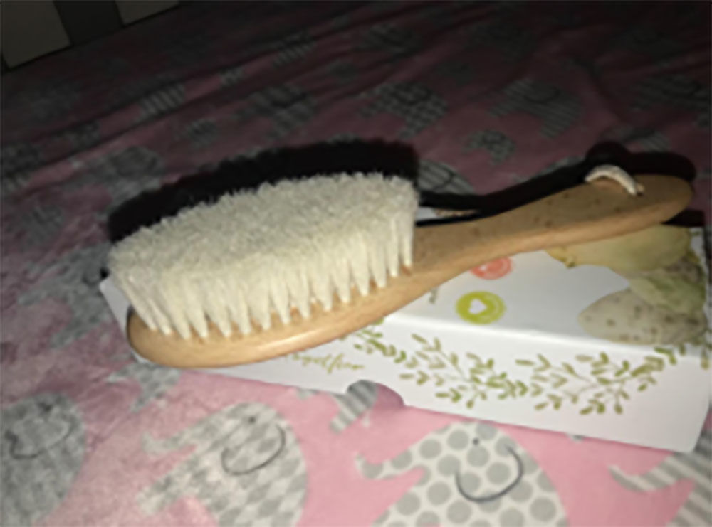 Customer photo review of Baby Hair Brush for Newborn
