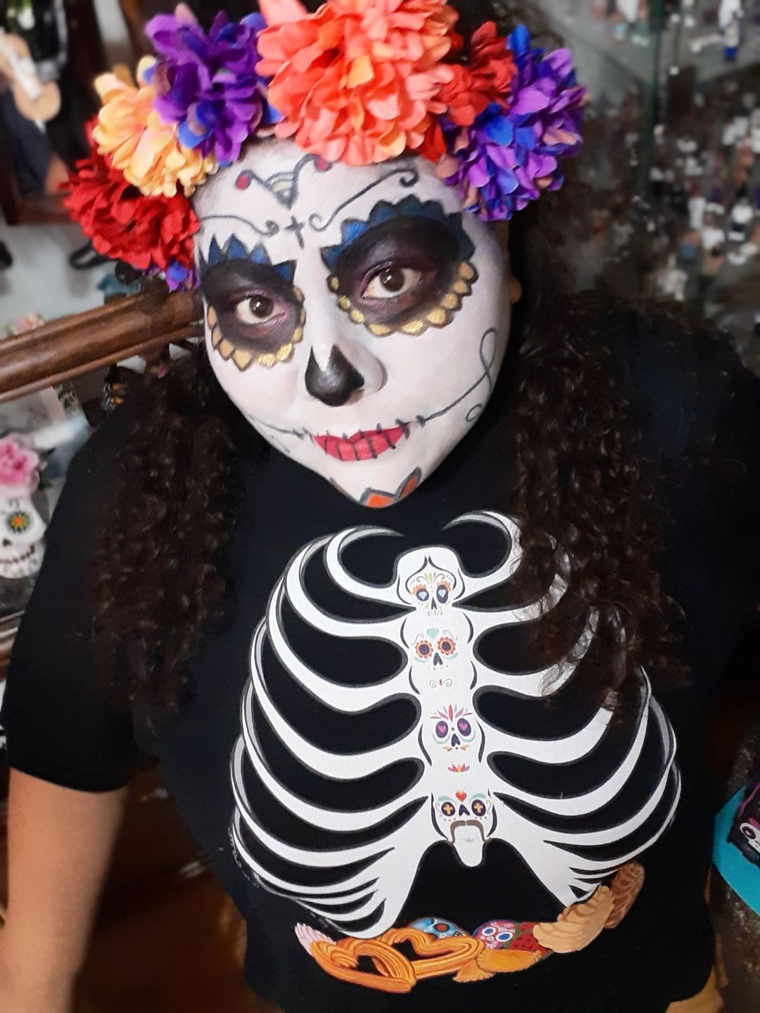 Customer photo review of Cafecito Pan Dulce Navidad T-shirt- The Perfect Tee For Drinking Cafecito
