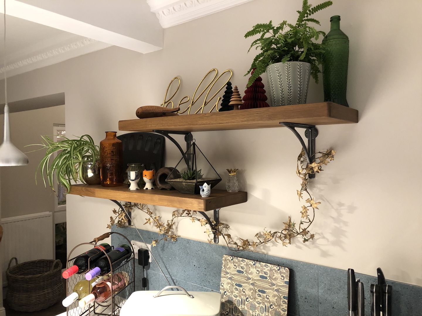 Customer photo review of 8 Inch Ironbridge Cast Iron Shelf Bracket