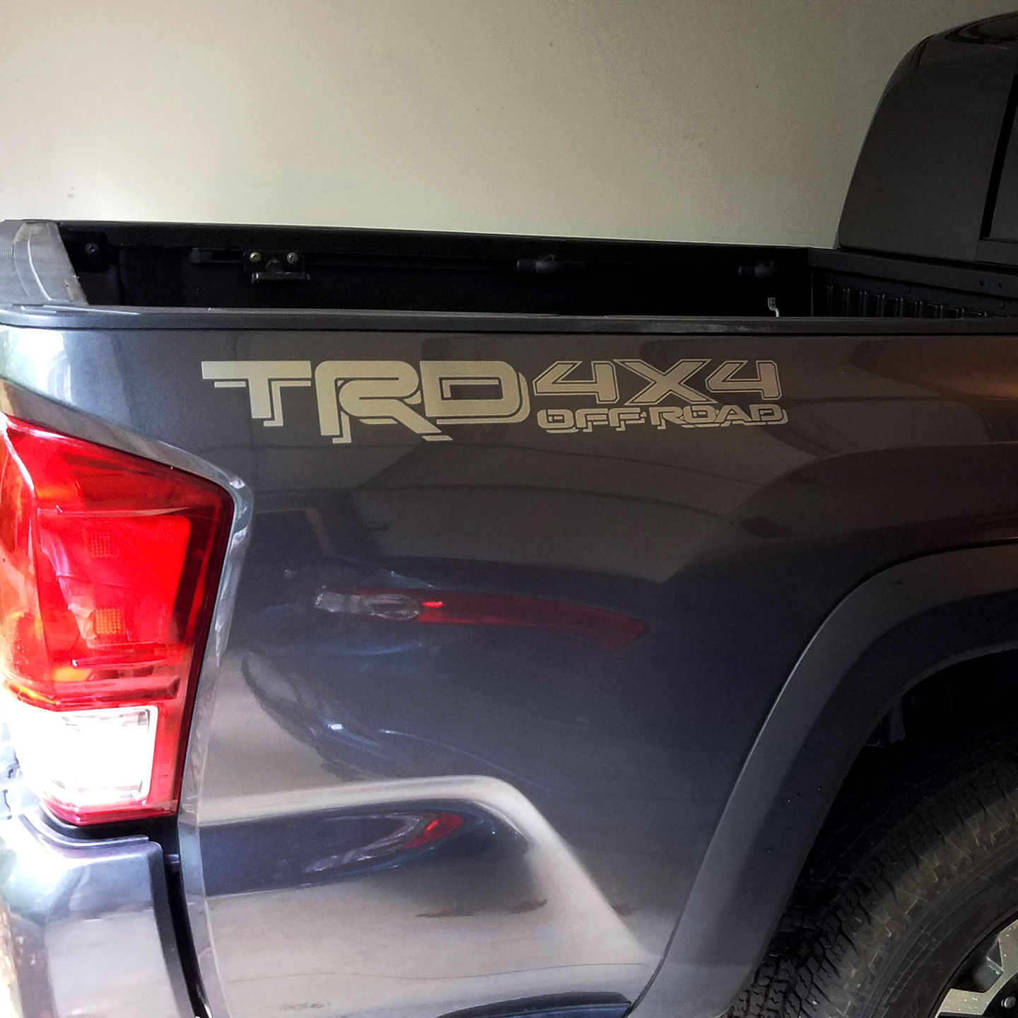 Customer photo review of Set of 2: TRD 4x4 off-road vinyl decal for 2016-2020 Toyota Tacoma Tundra
