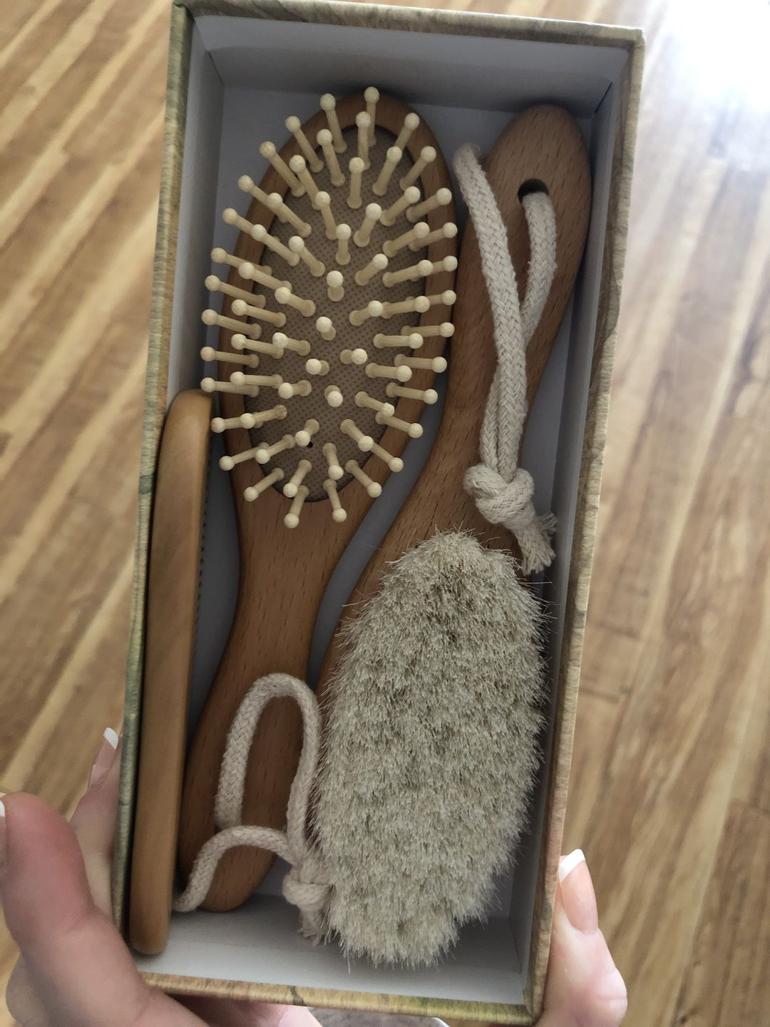 Customer photo review of Baby Hair Brush and Comb Set