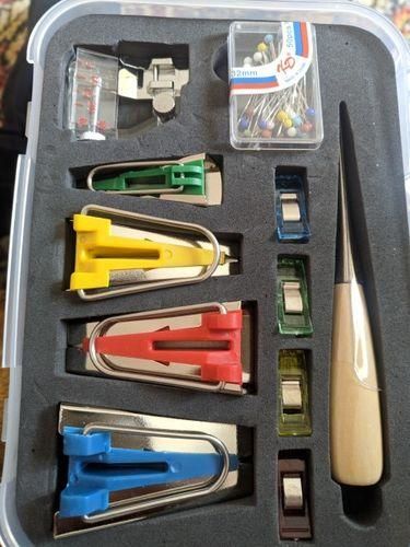 Customer photo review of Love Sew Bias Tape Maker Kit