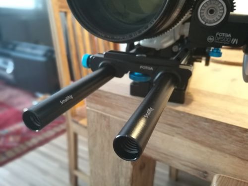 Tige 15mm SMALLRIG - Alliage Aluminium, 10 Cm, Filetage M12 - Pour Accessoires Caméra Et Rail Support