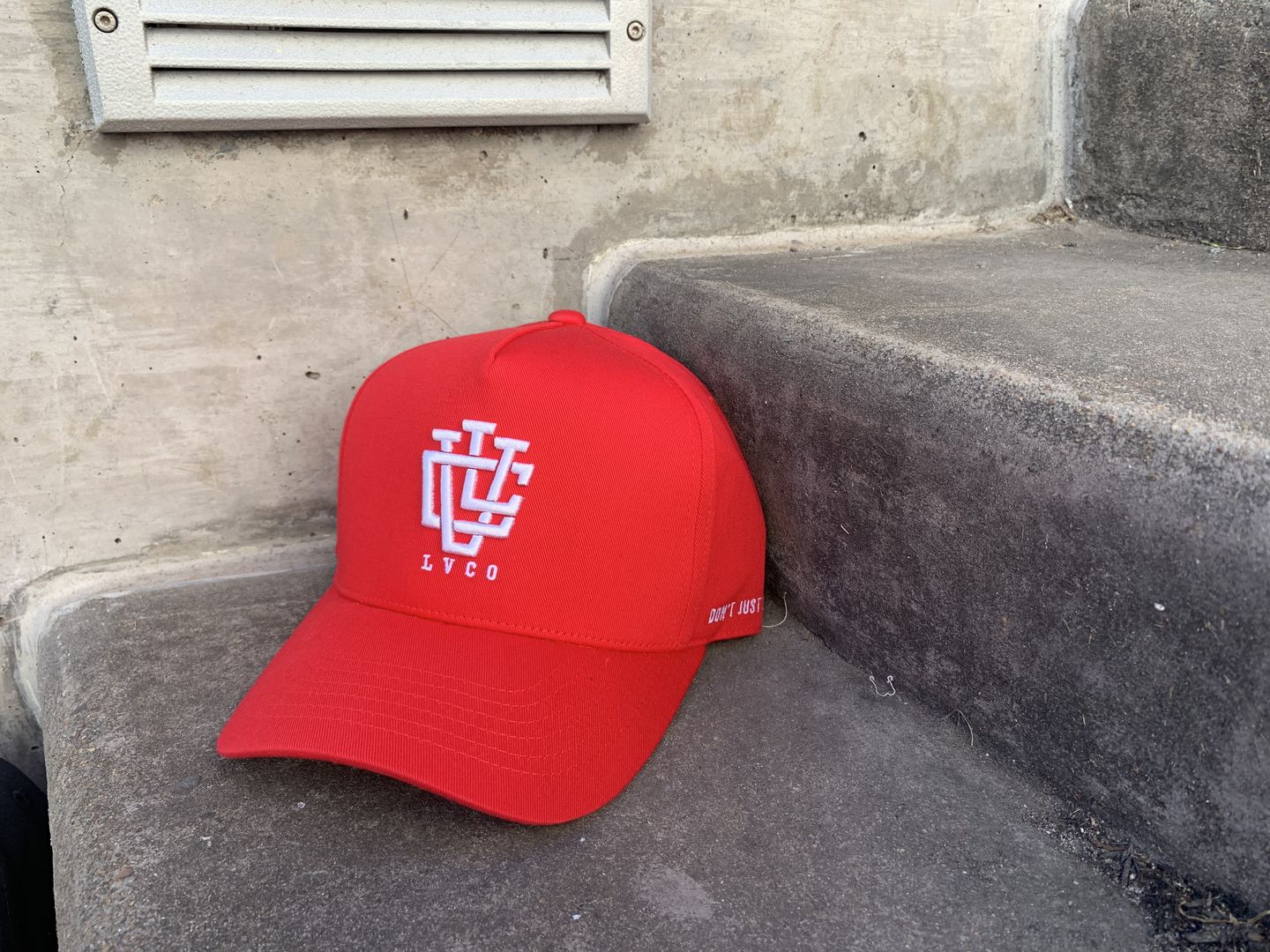Customer photo review of Blood Red LVCO A-Frame Snapback