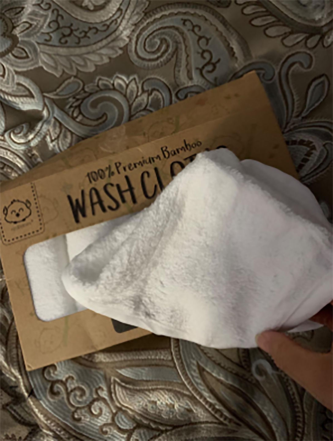 Customer photo review of DELUXE Baby Bamboo Washcloths