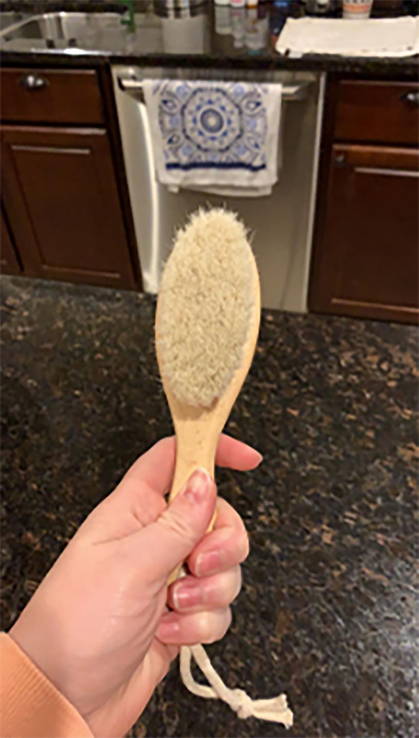 Customer photo review of Baby Hair Brush for Newborn