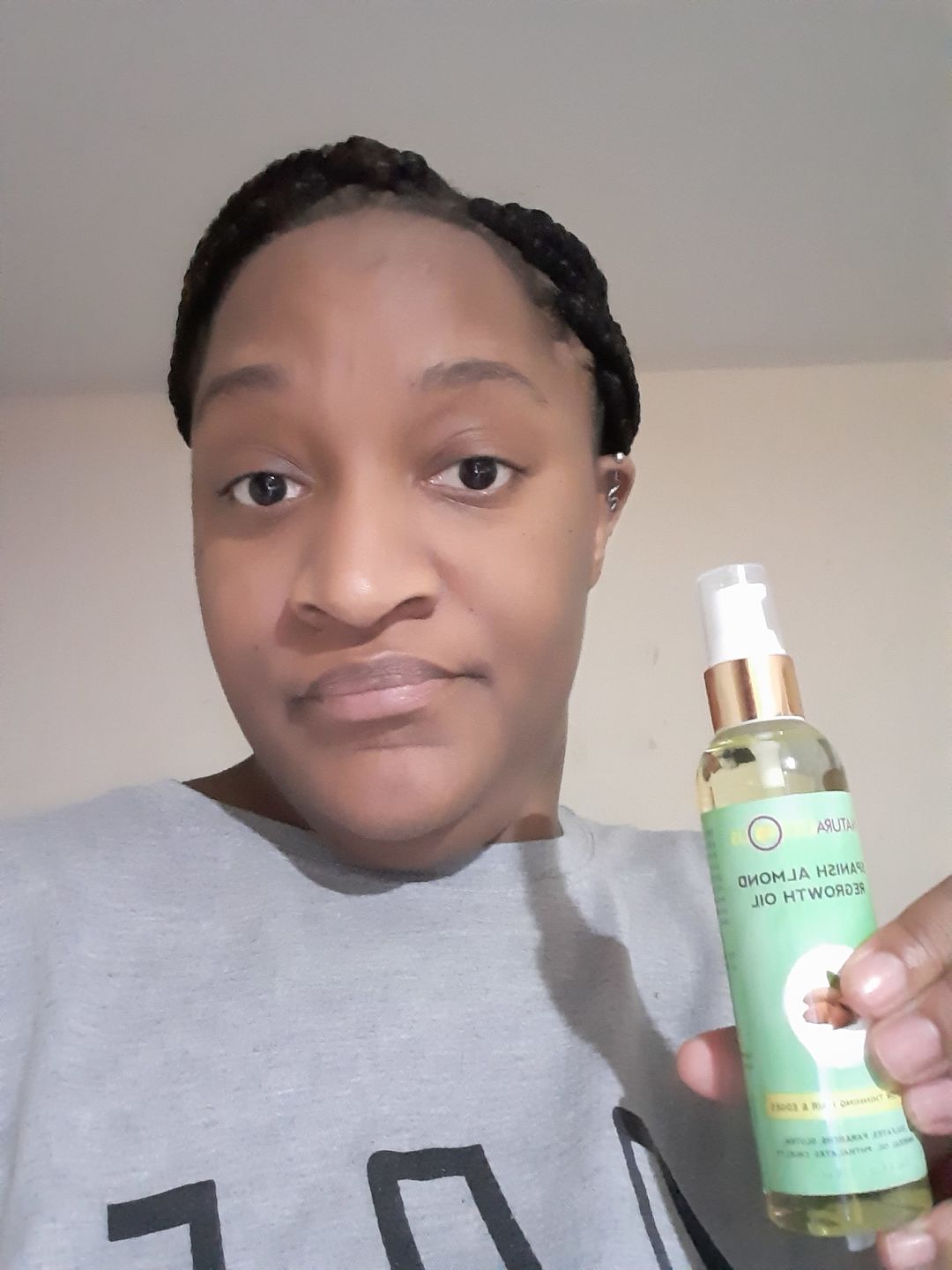 Customer photo review of Spanish Almond Regrowth Oil