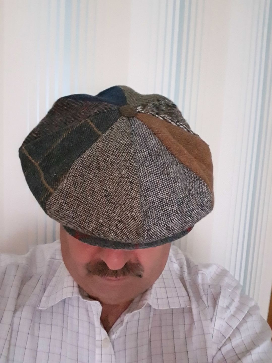 Customer photo review of Eight Piece Cap Patchwork Tweed