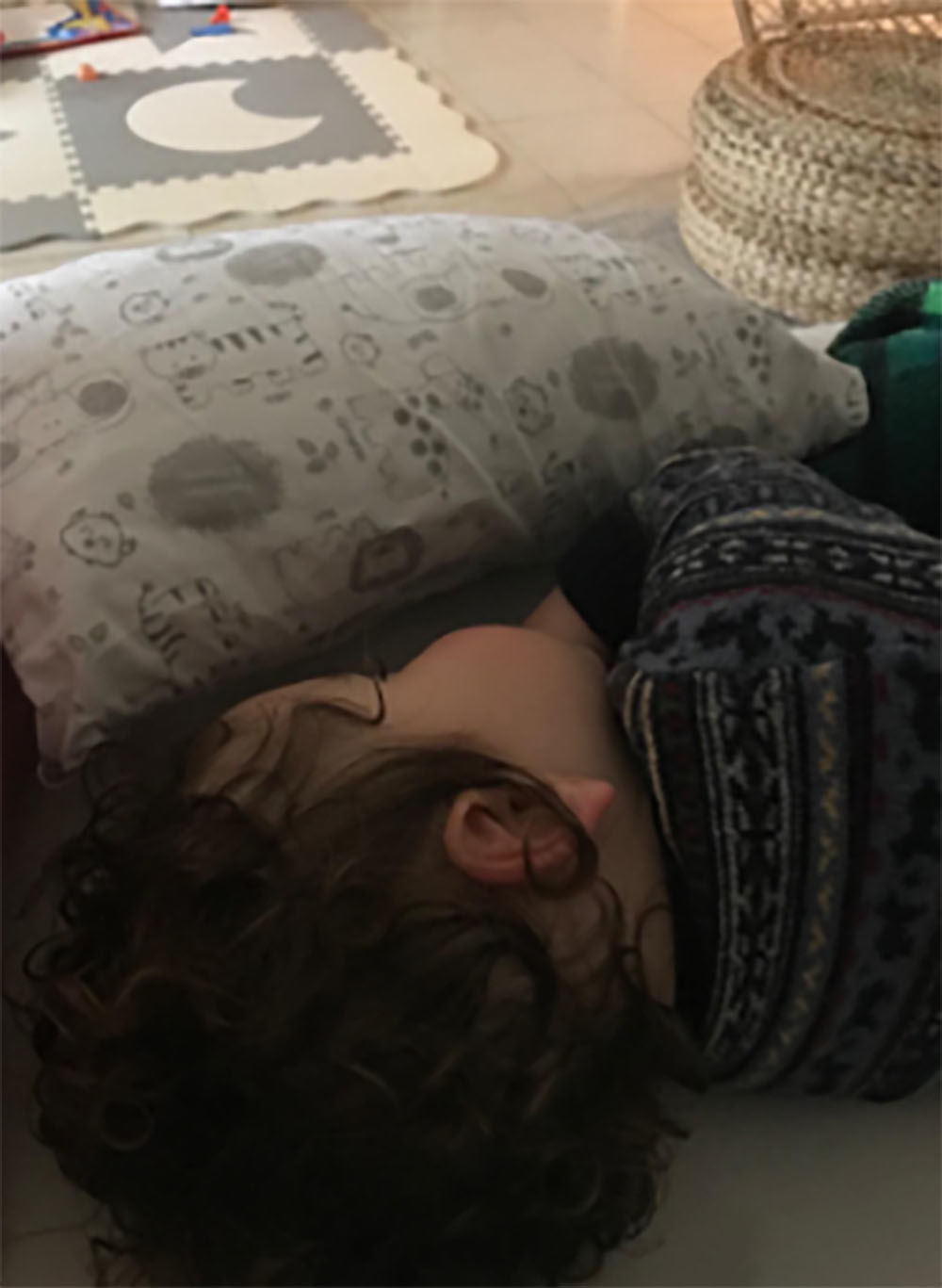 Customer photo review of Toddler Pillow with Cute Pillowcase