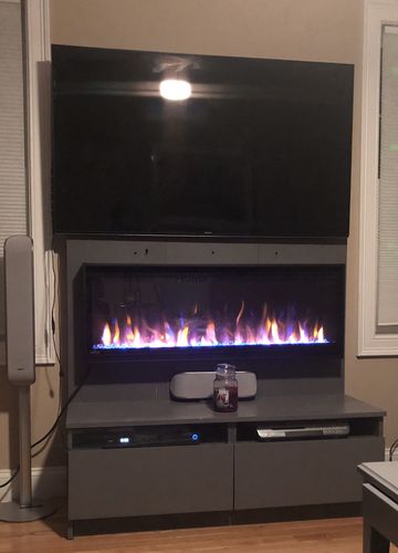 Napoleon Alluravision 50 Inch Linear Wall Mount Electric Fireplace Wall Mount Electric Fireplace
