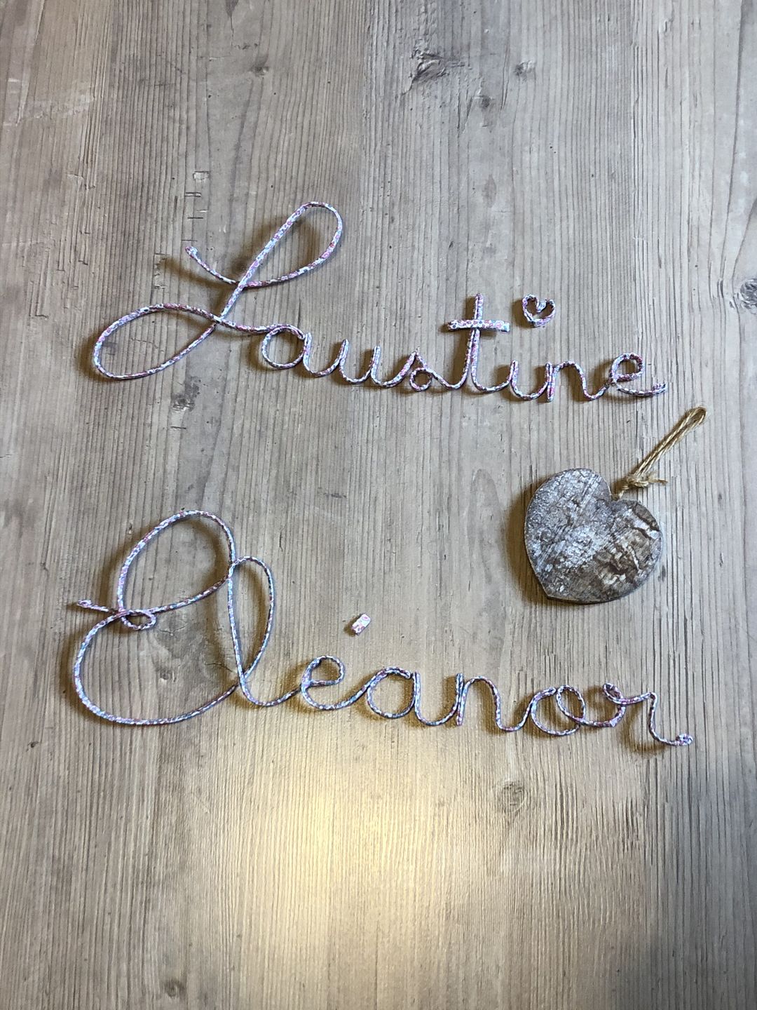 Customer photo review of Prénoms à personnaliser
