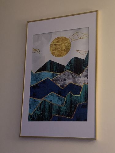 Mesmerizing Multi Panel Geometric Landscape Wall Art Embla