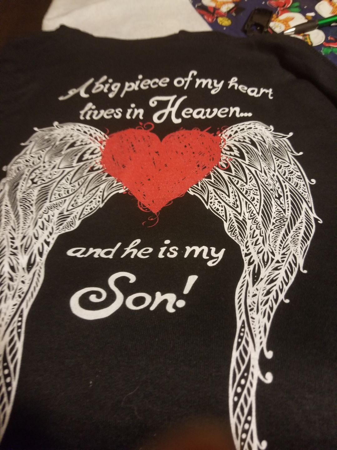 Customer photo review of Son - A Big Piece of my Heart Hoodie