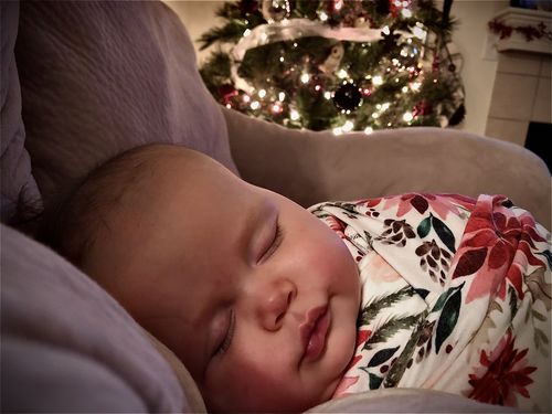 Knit Swaddle Blanket Joy