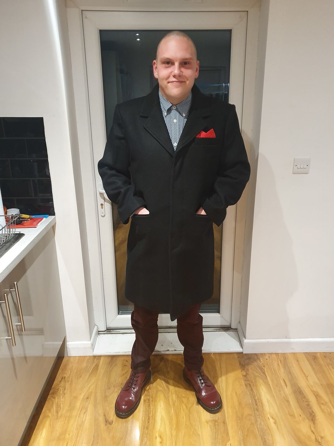 Customer photo review of Overcoat in Wool - Black