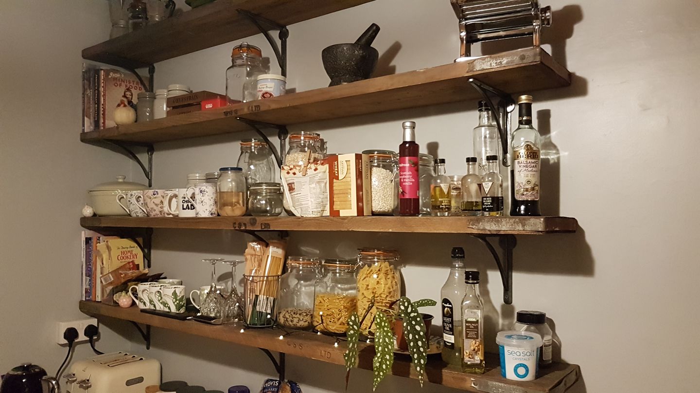 Customer photo review of 8 Inch Ironbridge Cast Iron Shelf Bracket