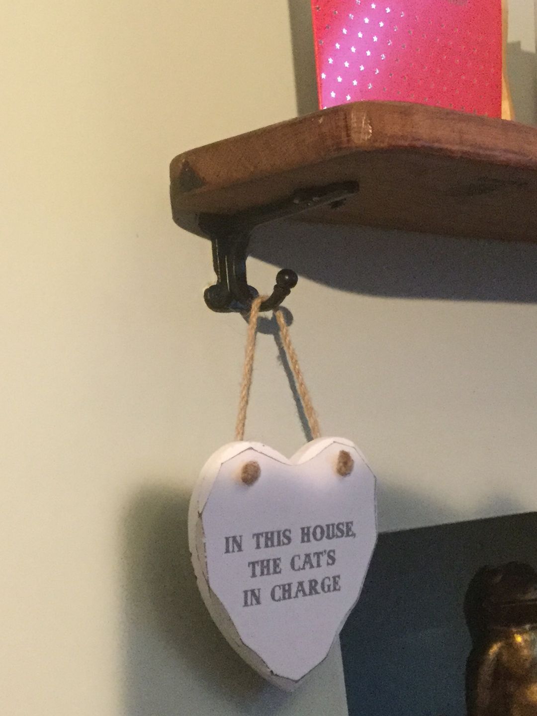 Customer photo review of 4 Inch Chiltern Cast Iron Shelf Bracket