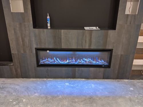 Napoleon Alluravision 60 Wall Mount Electric Fireplace Deep