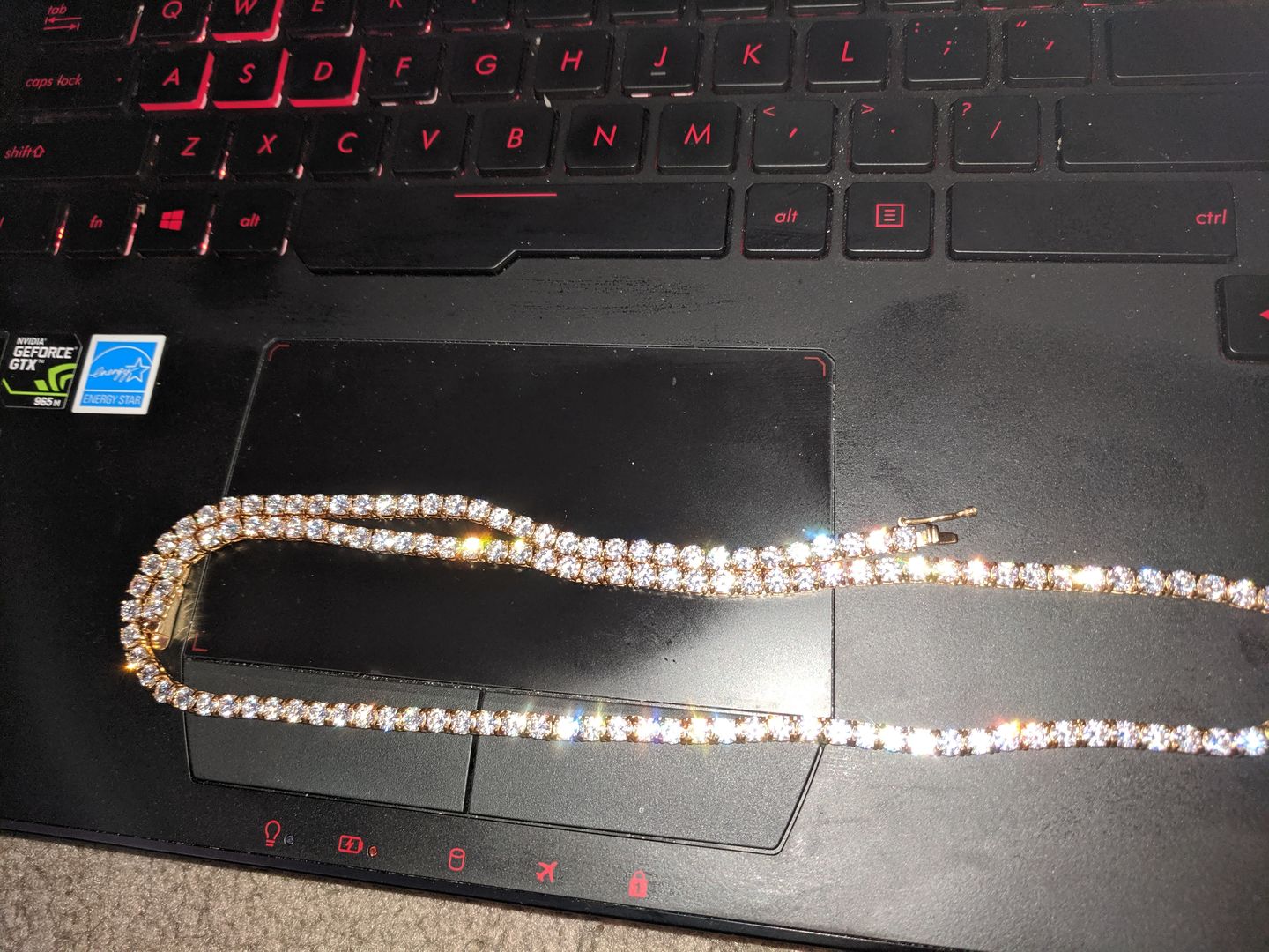 Customer photo review of 14K Gold IP Classic 51 Carat VVS Chain