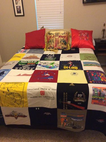 T-shirt quilt from university of marshall by Judy from TX