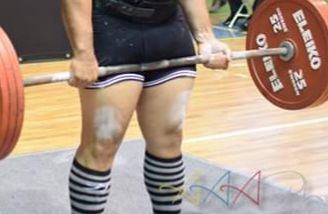 Customer photo review of Strength Shop Deadlift Socks - Black/Grey