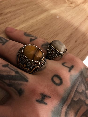 Customer photo review of BROWN GEMSTONE RING