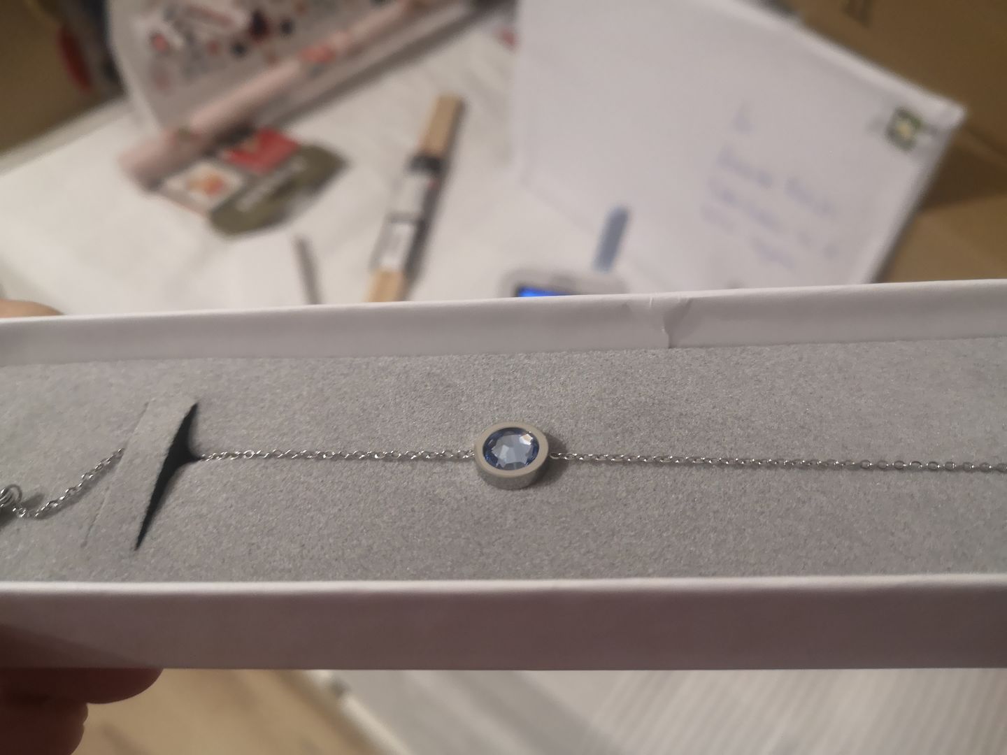 Customer photo review of Personalisiertes Armband mit Geburtsstein
