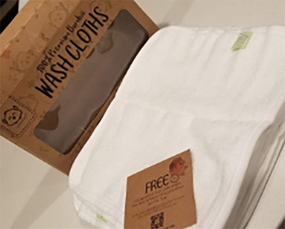 Customer photo review of DELUXE Baby Bamboo Washcloths