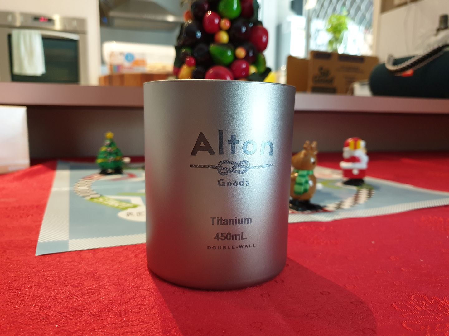 Customer photo review of Titanium Double-Wall Mug 450mL