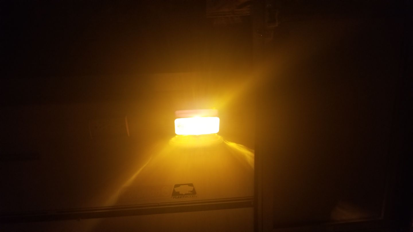 Customer photo review of Amber Porch Lamp Lens