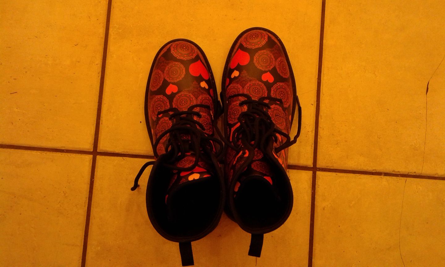 Customer photo review of All You Need Is Love Boots