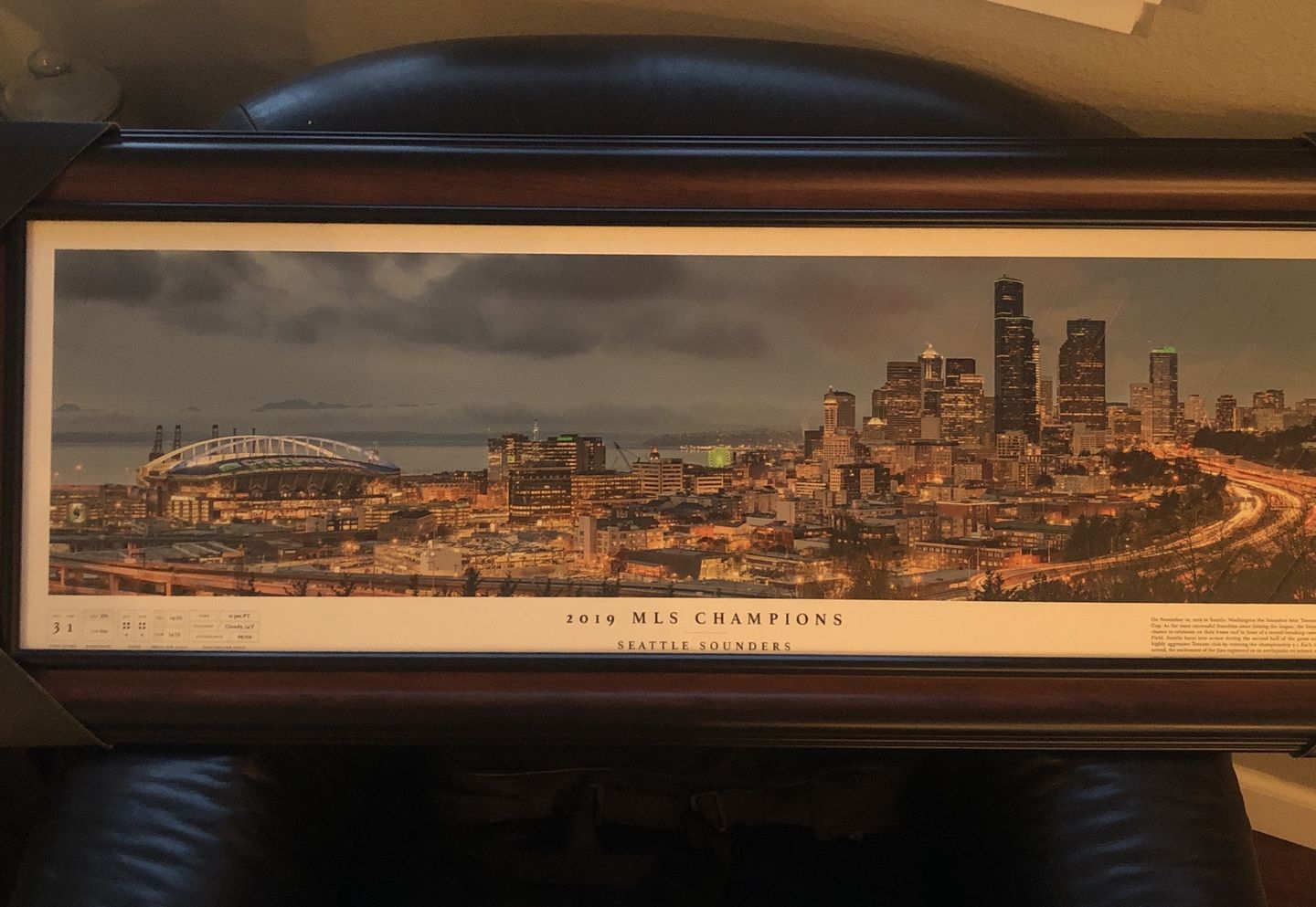 Customer photo review of Seattle Sounders MLS Cup Championship Poster 2019