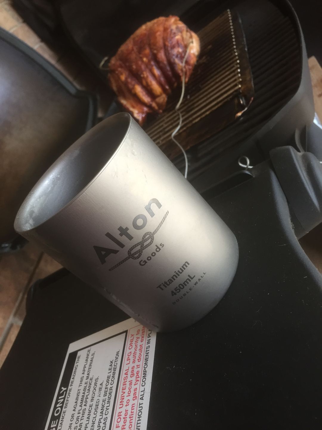 Customer photo review of Titanium Double-Wall Mug 450mL