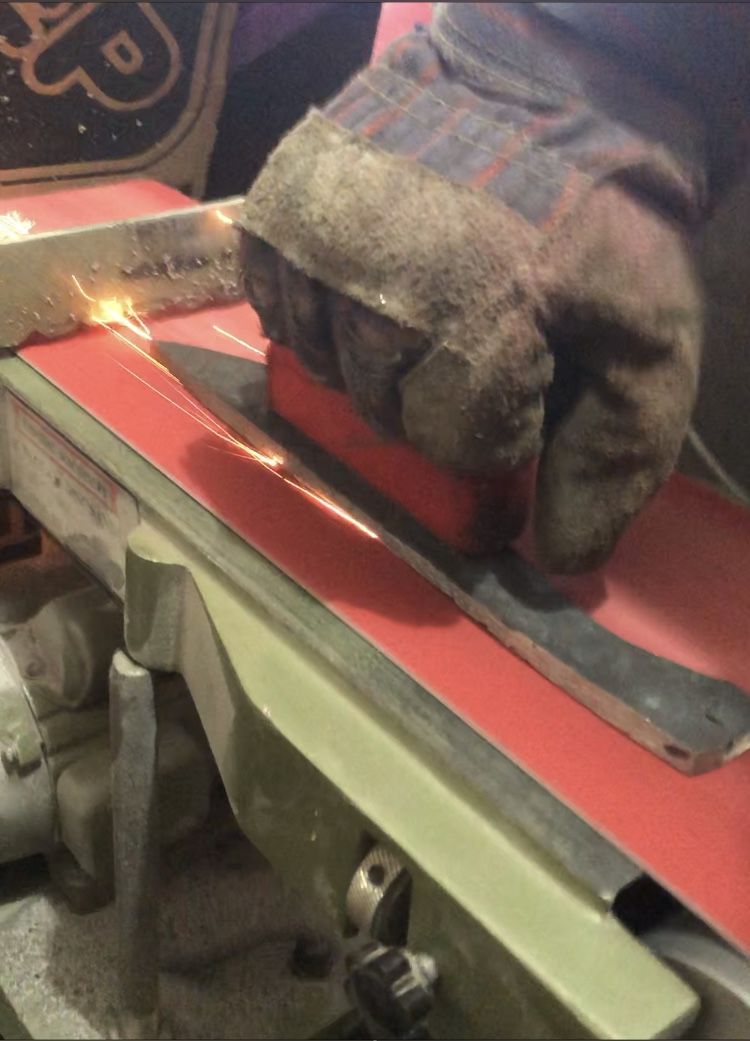 Customer photo review of 6" x 48" Sanding Belts for Stock Removal